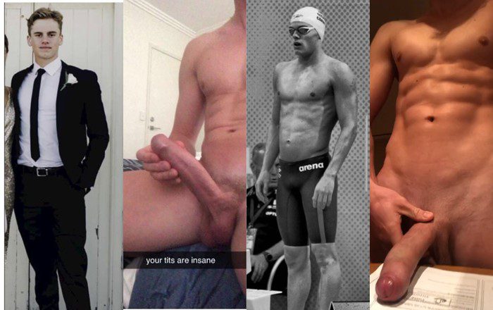 University swimmer “Ash” – big dick jerk compilation