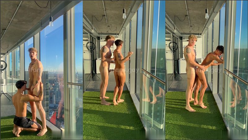 ChasexParkerr – This super hot stud fucks me hard over the balcony