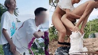 Gay teen outdoor