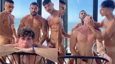 Alex Grant gets gang fucked by Diego Mineiro, Fabuus Junior and BrunoZL