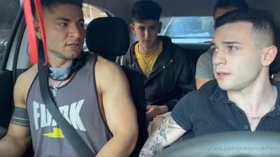 Angel Gomez, Emapaz, Liam Galty and Polo – group fuck with the Uber driver