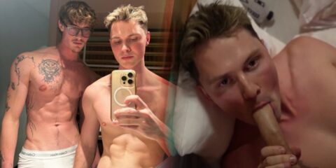 Louraint gets a blowjob from Czechgaytwins