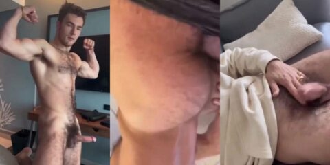 Levi Conely shows off his cock