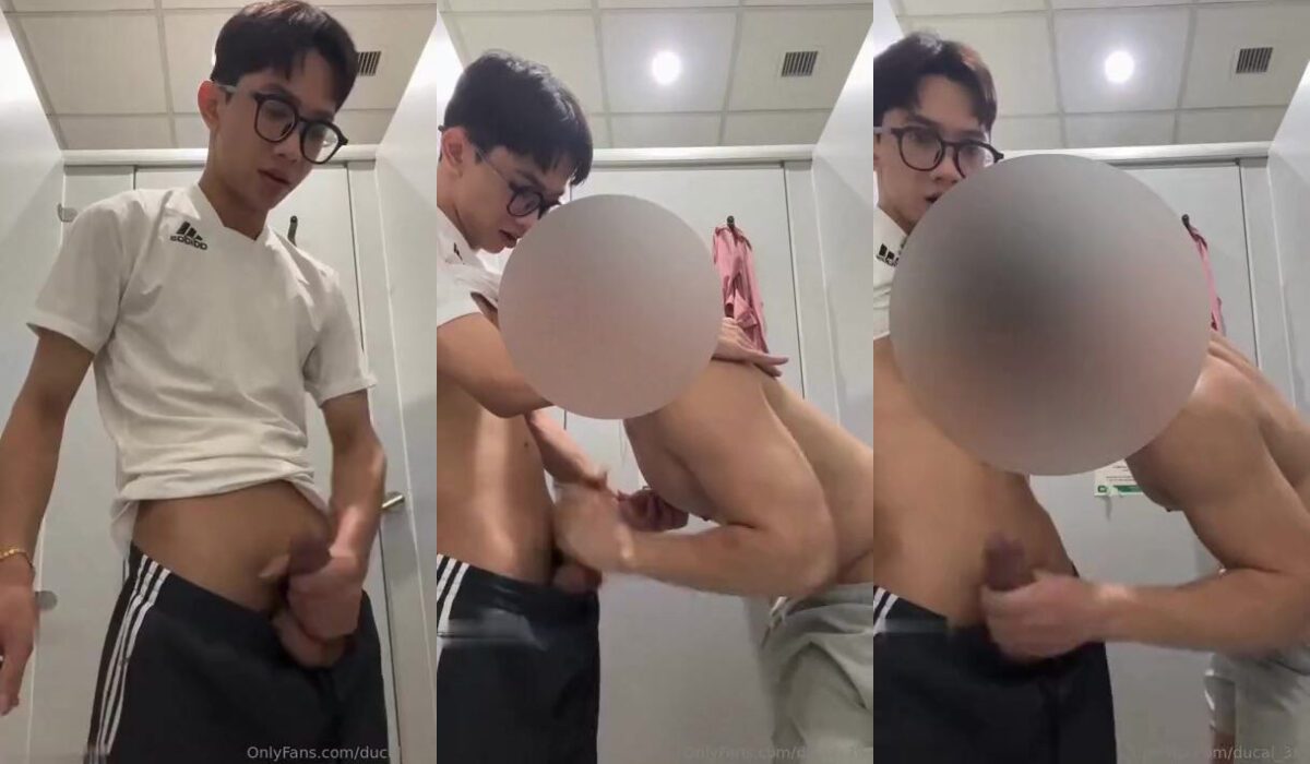 Asian twink gets jerked in a public bathroom stall – Ducal (7Ducal, imyour_seven, ducal_39)